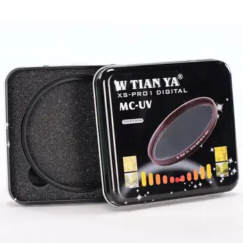 TIANYA 49 52 55 58 62 67 72 77 82 mm XS-PRO1 ultra slim MC UV Leče Filter Protector za canon, nikon, sony pentax objektiv kamere