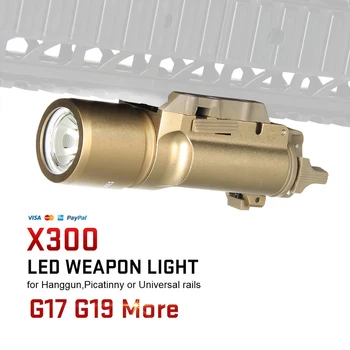 TRIJICON Hitro Odstranite Železniškega Objemka X300 Ultra LED Orožje Svetlobe, Lov in Uporabo na Prostem gs15-0026