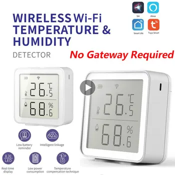 Tuya Wifi Temperatura Tester Nenormalno Alarm Senzor Vlažnosti Termometer, Higrometer Temperature In Vlažnosti Detektorji Pametne Izdelki