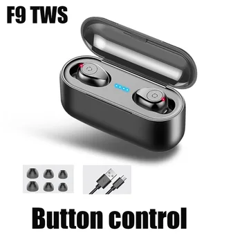 TWS Bluetooth 5.0 Brezžične Slušalke 9d Dotik TWS Slušalke Glasbe Čepkov Šport Uho Brsti Bas Ušesa Telefonov z Mic