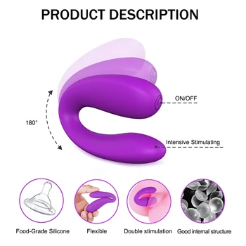 U Formi G Spot Vibrator Tiho Dvojno Motornih Brezžični Daljinski upravljalnik Klitoris Vibratorji Stimulacije Sex Igrača za Ženske Nekaj Play
