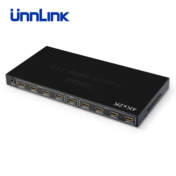 Unnlink HDMI je združljiv Splitter 1X8 UHD 4K*2K@30Hz FHD 1080P@60Hz 3D 1 V 8 Iz Računalnika Smart LED TV MI Polje ps3 4 Zaslon
