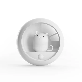 USB Kabinet Steni Visi Svetilka 2020 Nove Ustvarjalne Telo Indukcijske Wildcat Noč Svetlobe Hišnih Mačk Spalnica Vzdušje Lučka