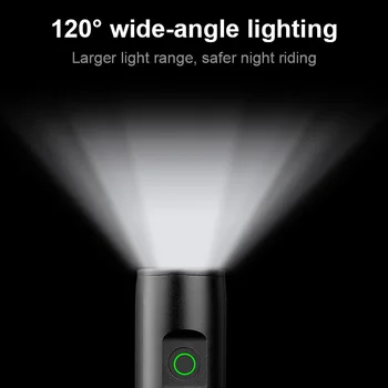 USB Polnilne Kolesa Spredaj Luč 400 Lumnov T6 Kolo LED Smerniki 3 Načini za Varnost Jahanje, Kolesarjenje Svetilka