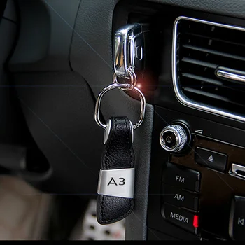 Usnje Avto Ključ Obroč Keychain obesek za ključe, Za Audi A3 8P 8V 8L A4 B6 B7 B8 B5 A6 C5 C6 A5 TT V5 V7 V3 A7 S3 S4 S6 S7 S line Quattro