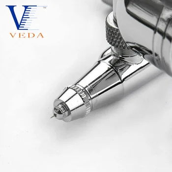 VEDA 0,3 mm Dual Action Težo & Sesalna Airbrush Set za 0,2/0,5 mm Igla Air Brush Spray Pištolo s 7/22CC Pokal za Barve Ličila Umetnosti