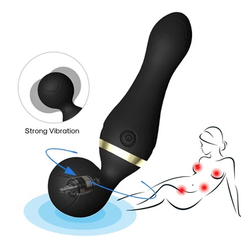 Velik, Močan 9 načini AV Vibrator Čarobno Palico, Masaža Palico Klitoris Vagine Stimulator Telo massager Adult Sex Igrača za Ženske