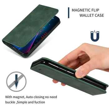 Velja za En Plus 6t 7 Pro Magnetic Flip Usnje Primeru Telefon za Oneplus 7 Pro Original Kartice Denarnice Stojalo Pokrov za Oneplus 7 6T