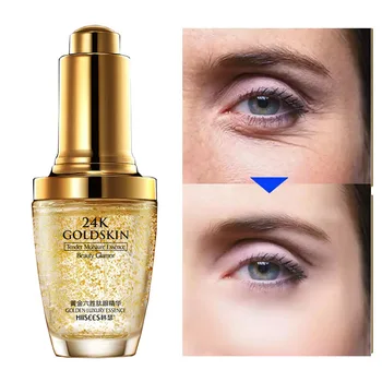 Večna 24K Gold Eye Serum Kolagena Bistvo Proti Gubam Anti-Aging Odstranite Zabuhlost, Temne Krog Vrečko Kapljice za Obraz za Nego Kože P