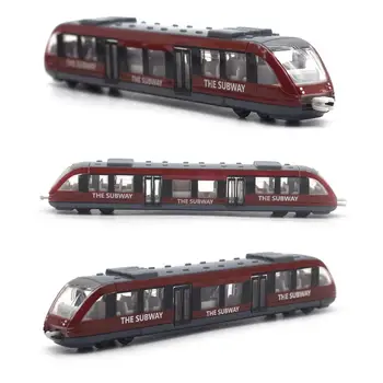 Visoke Hitrosti Železniški Vlak Diecast Model Igrača Zlitine Simulacije Avtomobilov Mini Podzemne železnice Vozila, Kovinski Izobraževalne Igrače za Otroke Darilo