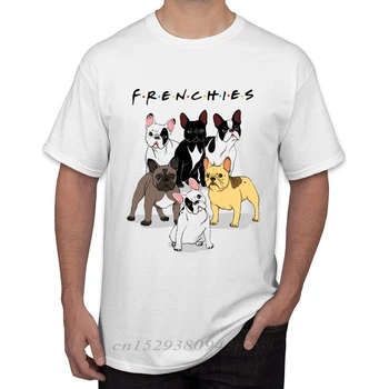 Vroče Prodaje Hipster Frenchies Tiskanja Moški T-Shirt Moda Občevanje Zdaj Frenchies Buldog Design Vrhovi Kratek Rokav O-Vrat Tee