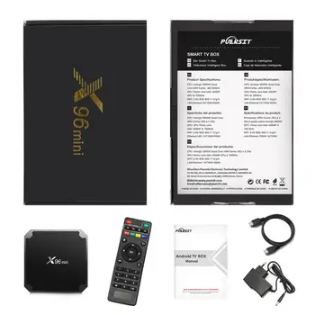 X96mini novih Android 9.0 X96 mini Smart TV BOX S905W Quad Jedro podporo za 2,4 G Wireless WIFI media box Set-Top Box
