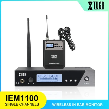 XTUGA IEM1100 Celotno Meta UHF Brezžični v Uho Monitor Sistem Sam Kanal 40 frekvence Selecable kot Nalašč za Fazo