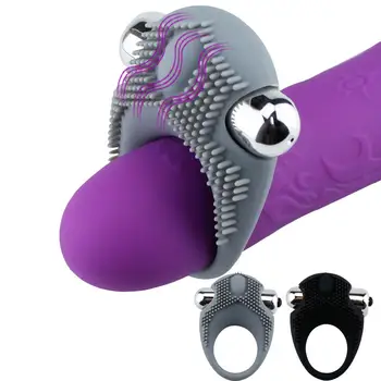 YEMA Mehki Silikonski Vibrator Petelin Obroči Penis Izliv Zamudo Klitorisa Massager Sex Igrača za Moške, Ženske