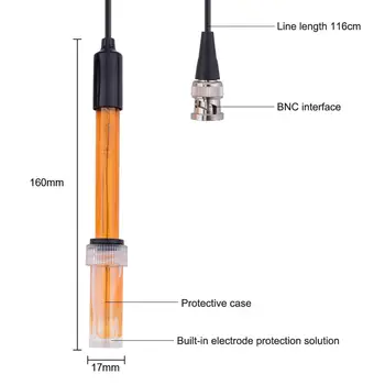 Yieryi ORP Elektroda Sonda Test Akvarij Hydroponic Laboratorij Elektroda za Merjenje Redox Potencial BNC Q9 Priključek