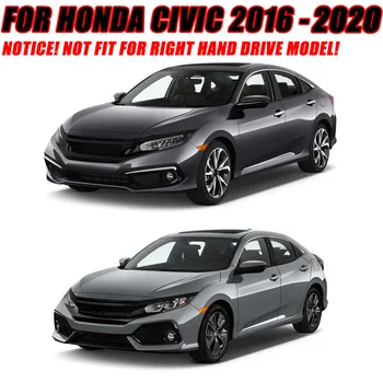 Za Honda Civic 2016 2017 2018 2019 2020 Strani Vrat Ročaj Iz Ogljikovih Vlaken Slog Chrome Kritje Trim Pametni Ključ Luknjo Brez Ključa Prekrivanje