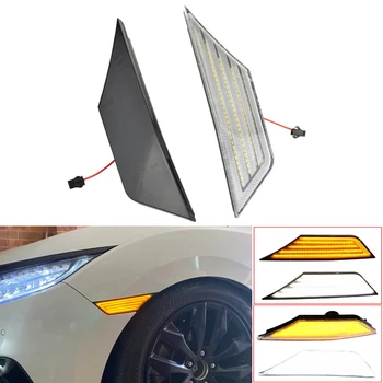 Zaporedno Lučka LED Dinamični Strani Oznako Vključite Opozorilne Luči LED Za Honda Civic 10. Gen Limuzina Coupe Hatchback 2016 2017 2018