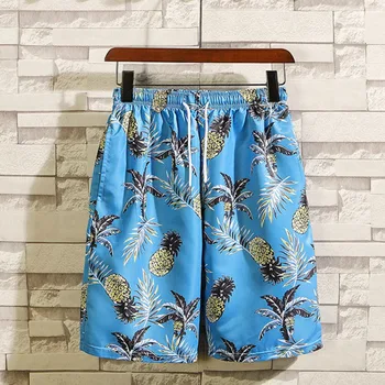 ZAZOMDE Hawaiian modne blagovne znamke tiskanje hlače seaside počitnice moški izgubijo velik obseg lep hitro suhe hlače priložnostno plaža hlače