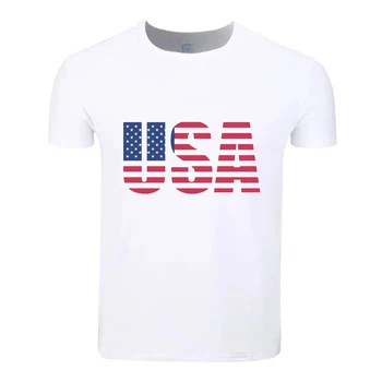ZDA Ameriki Zastavo Bombaž Študentov Poletje T-Shirt po Meri Priložnostne Kratkimi Rokavi Moški Ženske Fantje Dekleta T Shirt Tees Otroci Tshirt