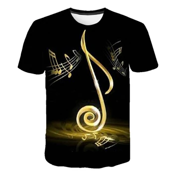 Zlati violinski ključ Z Izhajajo Glasba Ugotavlja Natisnjeni Tshirts Ljubezen Zmaga fantje dekleta Rock Glasbe Priljubljena Majica s kratkimi rokavi otroci po Meri 2020 nova