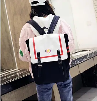 1 kos sailor moon krilo Cosplay Anime Cardcaptor Sakura Card captor Sakura šolsko dvojni pas Sponke nahrbtnik torba