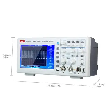 100MHz Digitalni Klopi Oscilloscope Logic Analyzer pasovne širine 2 Kanali, 500Ms/S Skladiščenje Prenosni 7