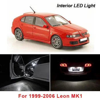 13pcs Canbus LED Notranjosti Branje Dome Zemljevid Luči, Žarnica Komplet Za Sedež Pribor Za 1999-2006 Leon MK1 1M 1M1 Hatchback