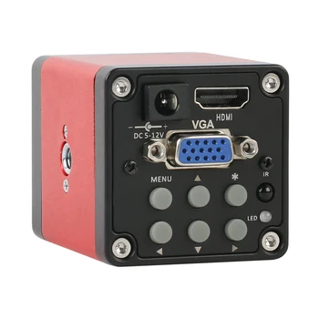 14MP 1080P HDMI VGA Video Kamera Mikroskop + 130X 180x 300x Nastavljiva Povečava C Nastavek Objektiva + 56 LED Obroč Svetlobe Za PCB Spajkanje