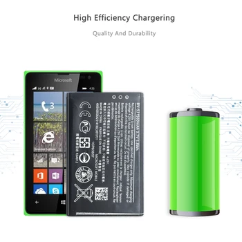 1560mAh BV-5J Baterija Za Microsoft Nokia Lumia 435 532 RM-1069 RM-1070 RM-1071 RM 1069 1070 1071 BV 5J BV5J Telefon Baterije