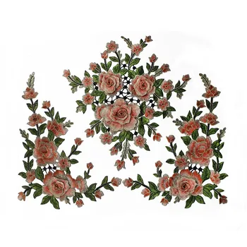 1set 3D Obliži Cvetje Vezene Sew Na Obliž Za Oblačila Suknjič Aplicirano DIY Opremo T2547