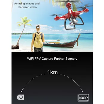 2,4 GHZ 1080P Brnenje z Wifi FPV 5.0 MP Camera 4K 360-Stopinjski Flip RC Quadcopter 25 Minut Letenja Menoj Mini Brnenje Nova