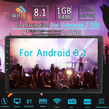 2 Din 9 Inch Android 8.1 Univerzalni Avto Radio Double Din Stereo Gps Navigacija V Dash Video Wifi Usb Bluetooth Avto Radio Multi