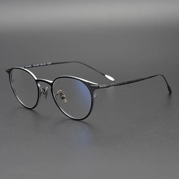 2020 Čistega Titana Okrogle Očala Okvir Optičnega Okvirji Unisex Očala Retro Očala na Recept Moški Ženske kratkovidnost okvirji