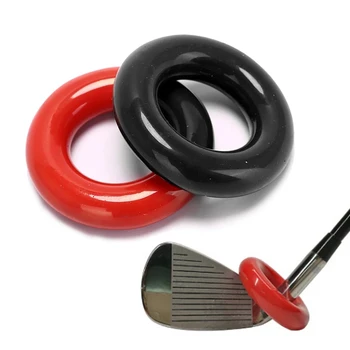 2PC Golf Teža Obroča Črna Rdeča Krog Teža Moč Swing Obroč za Golf Klubi Ogreje Pomoči Za Usposabljanje Golf Pribor