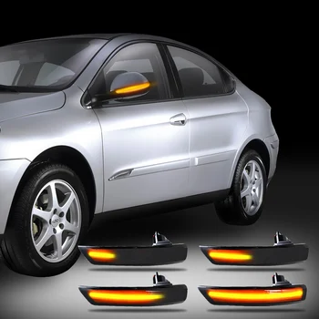 2pcs Teče Strani Krilo Rearview Mirror Kazalnik Blinker LED Dinamični Vključite Opozorilne Luči Za Ford Focus 2 3 Mk2 Mondeo Mk3 Mk4