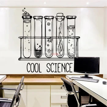3 Znanost Stenske Nalepke Nepremočljiva Lab Dekor Znanost je Kul Vinilne Nalepke Zidana Geek Wall Art Nalepko Spalnica Kemija Plakat