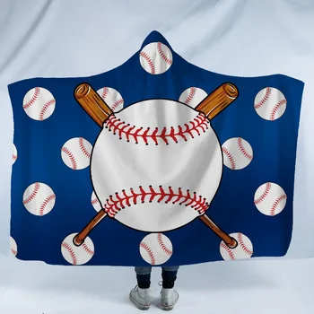 3D Nogometno Žogo Šport Natisnjeni Plišastih Hooded Odejo Za izobraževanje Otrok Toplo Prenosni Runo Jeseni Na Posteljo, Kavč Dropship