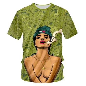 3D tiskanim zelenim t-shirt za moške poletne Havajska plaža počitnice stil za moške športna jakna oblačila bohemian plaži t-shirt
