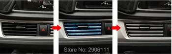 3M U Stil dekoracijo trakovi Mrežice Chrome avto Avtomobilske klimatske naprave vtičnico za Audi a4 a3 v5 v7 a5 b8 b6 a6 c5, c6, b7