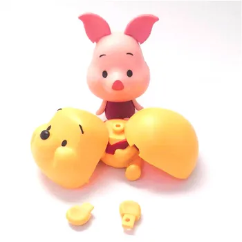 3pcs/set Anime Srčkan Disney Winnie the Pooh Piglet Tiger Številke Srčkan Igrače za Otroka Dejanje Figuralne Model Lutka Pooh Imeti Doma Dekor