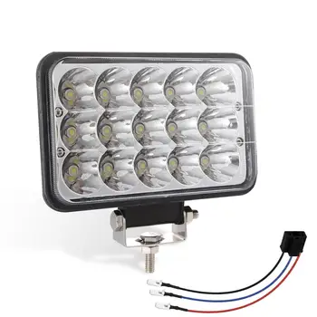 5-palčni kvadratnih LED žarometi 150W visoko nizko žarka 15LED off-road delo luči z nosilci Za Jeep Wrangler tovornjak van žarometi