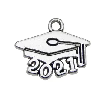 50PCS Število 2020 2021 2022 čarobne gumbe Za Ogrlico, Zapestnico, Uhane Tipko diplomi skp diploma čare Obesek Nakit Dodatki