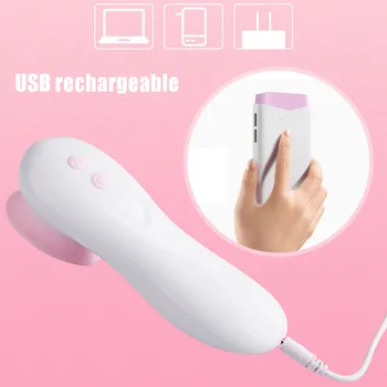 7 Frekvenc Brezžični USB Električni Sesanju Prsi Jezika Vibratorji Lizanje Nastavek Massager Ženskega Telesa Masaža Naprave Seks Igrače