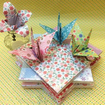 70pcs/veliko Lepih Poceni Cvetlični Vzorec Origami Papir Diy Otrok Scrapbooking Materiala Dekoracijo Ozadju 14.5x14.5 12patterns