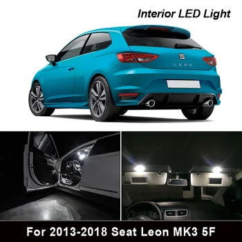 9x LED trunk žarnica + Notranja kupola zemljevid ogledalo Luči Komplet za obdobje 2013-2018 Sedež Pribor za Leon MK3 5F 5F1 5F5 5F8
