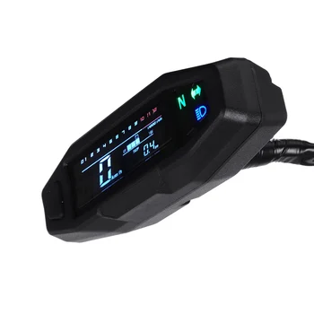 ABS Motocikel LCD Digitalni merilnik Hitrosti Odemeter Električni Vbrizg Meter Za ruski KR200 Temperatura Vode Merilnik, merilnik vrtljajev