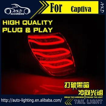 AKD Avto Styling Rep Lučka za Chevrolet Captiva Rep Svetlobe 2008-2016 LED dinamični Signal LED DRL Stop Zadnje Svetilke Pribor