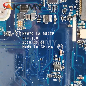 Akemy MBWJU02001 MB.WJU02.001 Za Acer aspire 5741 5741zg 5742 5742G Prenosni računalnik z Matično ploščo NEW70 LA-5892P HM55 DDR3 Prosti CPU