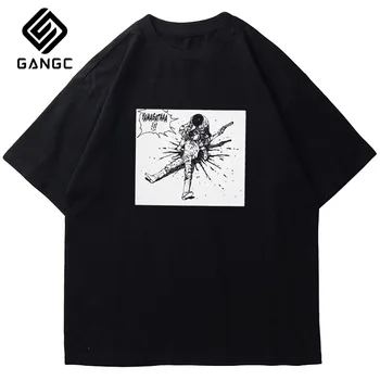 Akira T Shirt japonski anime t-shirt Poletje moda tshirt priložnostne belo tiskanje za moški udobno moških vrh tees Letnik
