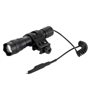 AloneFire tk503 Taktično LED Orožje Svetlobe Pištolo Lanterne Svetilka z Picatinny Železniškega za Lov